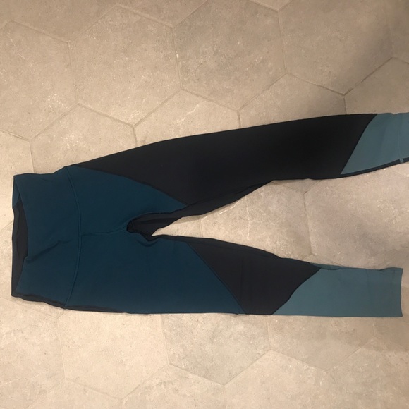 lululemon colorblock leggings - Picture 1 of 4